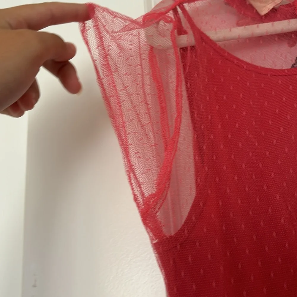 Mia Joy Girls Long Red Flower Dress - Picture 8 of 8